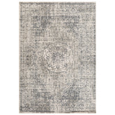 10' x 14' Gray Medallion Power Loom Area Rug